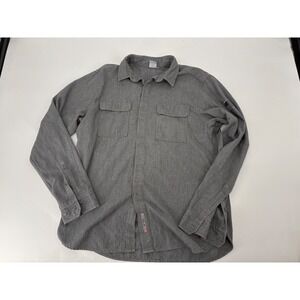 Tyndale FRC Mens Gray Flame Resistant Long Sleeve Button Down Work Shirt L